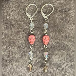 Handmade Skull Earrings